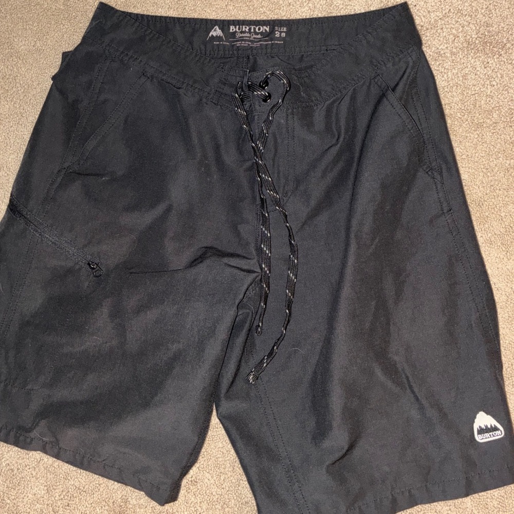 Burton Moxie Shorts Mens 28‎ Black Hiking Boardshorts 14861 Outdoor Activewear